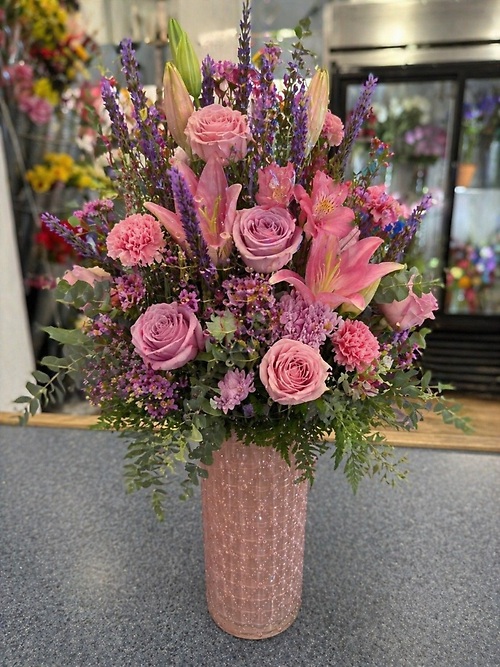 Lavender & Pink Garden Elegance Arrangement