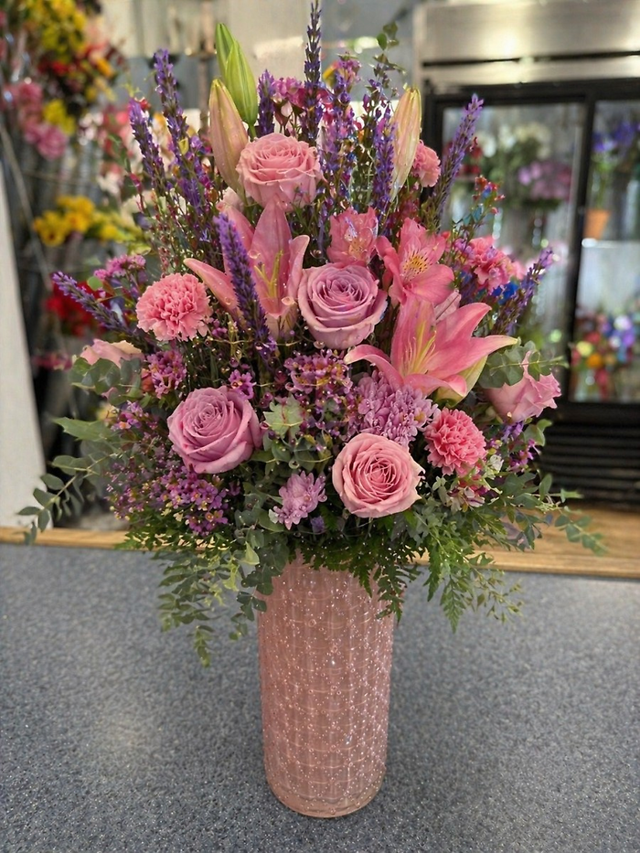 Lavender & Pink Garden Elegance Arrangement