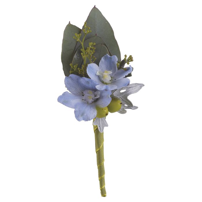 Hero's Blue Boutonniere