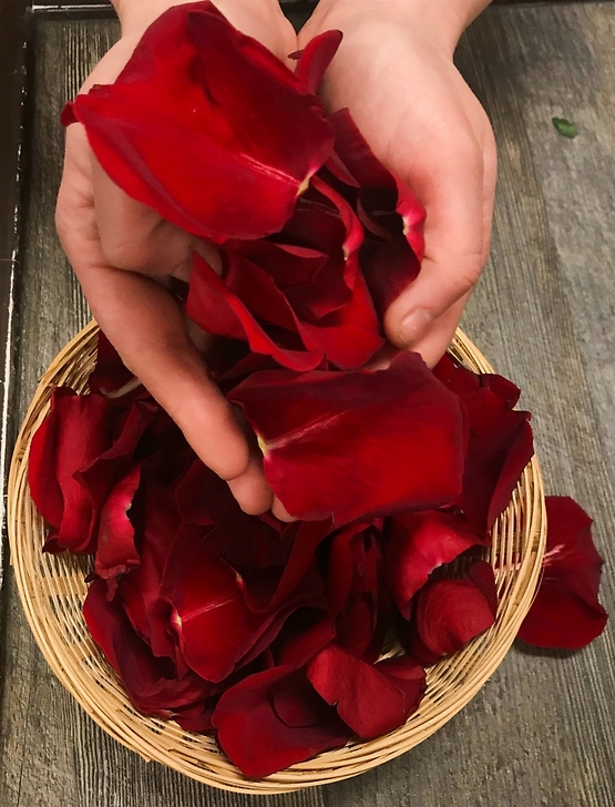 Bag of Red Rose Petals