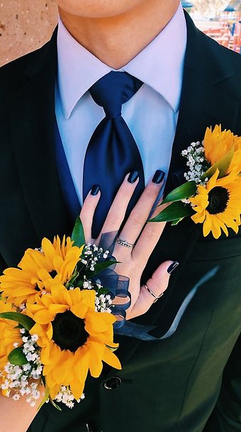 Sunflower Corsage and/or Boutonniere