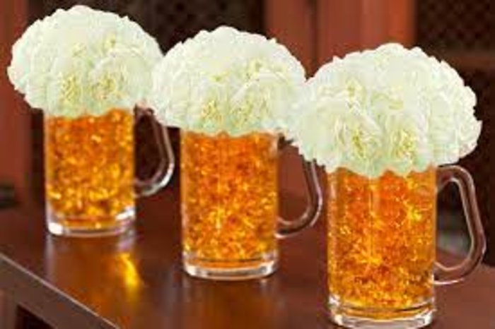 Fresh Flowers Beer Mug