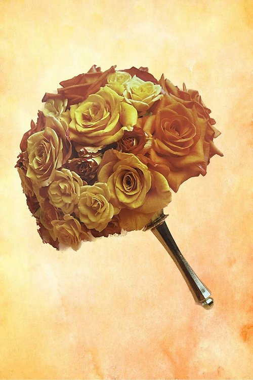 Orange and Yellow Rose Nosegay