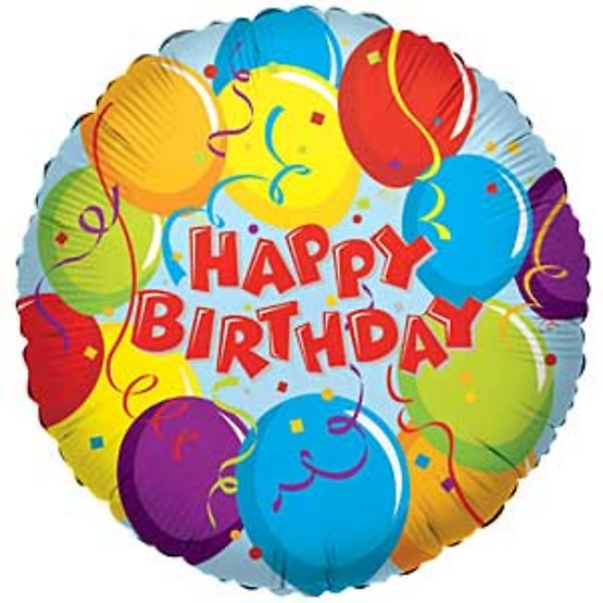 Mylar Happy Birthday Balloon