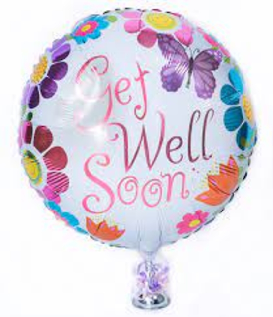 Mylar \"Get Well Soon\" Balloon